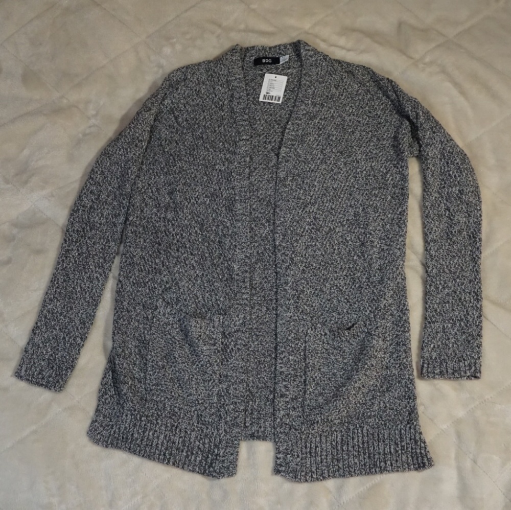 BDG Gray Motif Cardigan
